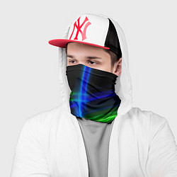 Бандана-труба Color blue black green, цвет: 3D-принт — фото 2