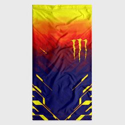 Бандана-труба Monster energy geometry yellow, цвет: 3D-принт — фото 2