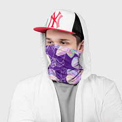 Бандана-труба Японские акварельные орхидеи, цвет: 3D-принт — фото 2