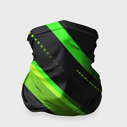 Бандана-труба Color black green, цвет: 3D-принт