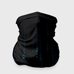 Бандана-труба Color black blue, цвет: 3D-принт