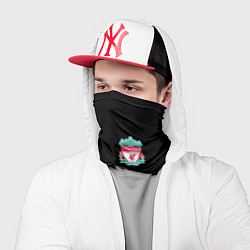 Бандана-труба Liverpool черно белый, цвет: 3D-принт — фото 2