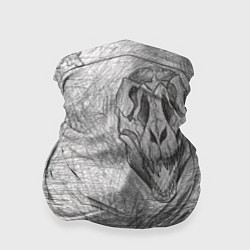 Бандана-труба Черепа динозавров - эскиз, цвет: 3D-принт