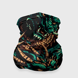 Бандана-труба Японские драконы ирезуми, цвет: 3D-принт