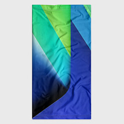 Бандана-труба Color blue green, цвет: 3D-принт — фото 2