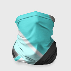 Бандана-труба Color black blue, цвет: 3D-принт