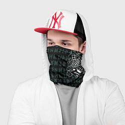 Бандана-труба Руны и татуировки викингов, цвет: 3D-принт — фото 2