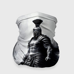 Бандана-труба Спартанский воин среди львов, цвет: 3D-принт