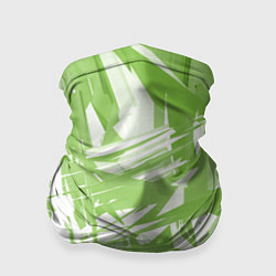 Бандана-труба Color white green, цвет: 3D-принт