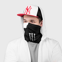 Бандана-труба Monster energy краски белые, цвет: 3D-принт — фото 2