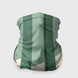 Бандана-труба Зеленые полосы, цвет: 3D-принт