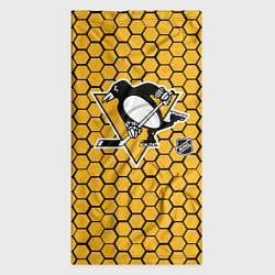 Бандана-труба Питтсбург Пингвинз - желтые соты, цвет: 3D-принт — фото 2