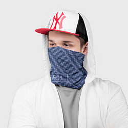 Бандана-труба Плавающий эффект - Фирм синий, цвет: 3D-принт — фото 2