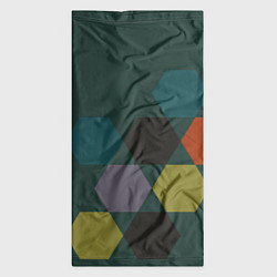 Бандана-труба Кластер зеленая ночь, цвет: 3D-принт — фото 2