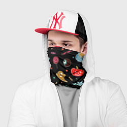 Бандана-труба Halloween red pumpkin, цвет: 3D-принт — фото 2