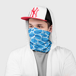 Бандана-труба Волновая рябь на поверхности воды паттерн, цвет: 3D-принт — фото 2