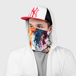 Бандана-труба Разноцветные мазки кисти на палитре художника, цвет: 3D-принт — фото 2