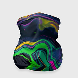 Бандана Разводы и переливы разноцветной краски