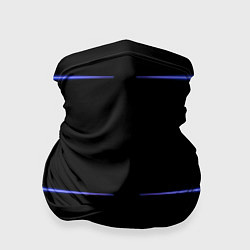 Бандана-труба Color black green purple stripes, цвет: 3D-принт