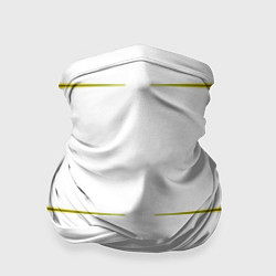 Бандана-труба Color white pink yellow stripes, цвет: 3D-принт