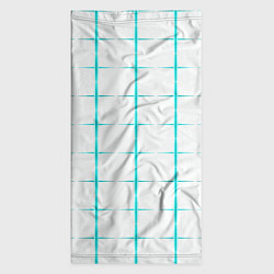 Бандана-труба Color white light blue crosses, цвет: 3D-принт — фото 2