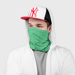 Бандана-труба Color green stripes, цвет: 3D-принт — фото 2