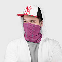 Бандана-труба Color pink stripes, цвет: 3D-принт — фото 2