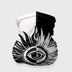 Бандана Солнце черно-белое