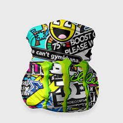 Бандана-труба Monster energy logo brend, цвет: 3D-принт