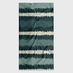 Бандана-труба Полосы зигзагообразные зеленые, цвет: 3D-принт — фото 2