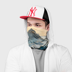 Бандана-труба Японские горы и туман, цвет: 3D-принт — фото 2