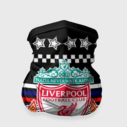 Бандана Ливерпуль текстура триколор зима
