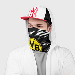 Бандана-труба Borussia штрихи красок текстура, цвет: 3D-принт — фото 2