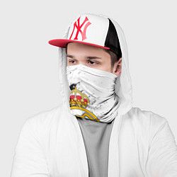 Бандана-труба Real Madrid текстура штрихи, цвет: 3D-принт — фото 2