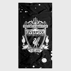 Бандана-труба Liverpool белые текстура краски, цвет: 3D-принт — фото 2