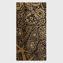 Бандана-труба Золотая метаморфоза на черном, цвет: 3D-принт — фото 2