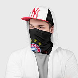 Бандана-труба Бавария Мюнхен розы паттерн, цвет: 3D-принт — фото 2