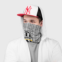 Бандана-труба Ювентус текстура геометрия, цвет: 3D-принт — фото 2