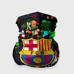 Бандана-труба Minecraft x barcelona fc, цвет: 3D-принт