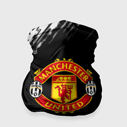Бандана-труба Манчестер Юнайтед x Ювентус краски, цвет: 3D-принт