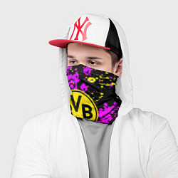 Бандана-труба Borussia абстрактные краски текстура, цвет: 3D-принт — фото 2