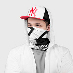 Бандана-труба Реал Мадрид краски полосы, цвет: 3D-принт — фото 2