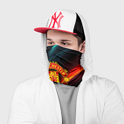 Бандана-труба Манчестер Юнайтед абстракция, цвет: 3D-принт — фото 2