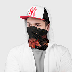 Бандана-труба Огненные лошади - паттерн, цвет: 3D-принт — фото 2