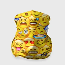 Бандана-труба Emoji, цвет: 3D-принт