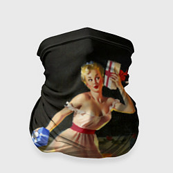Бандана-труба Pin up, цвет: 3D-принт