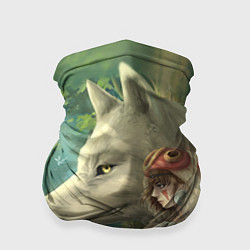Бандана-труба Принцесса и волк, цвет: 3D-принт