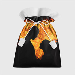 Мешок для подарков Огненная любовь, цвет: 3D-принт
