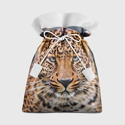 Мешок для подарков Грустный леопард, цвет: 3D-принт