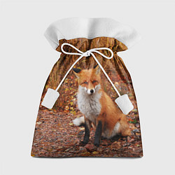 Мешок для подарков Осенняя лиса, цвет: 3D-принт